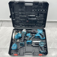 Ensemble d'outils électriques multifonctionnels haute puissance 5 pièces, avec batterie et mallette de transport, pour coupe-herbe électrique