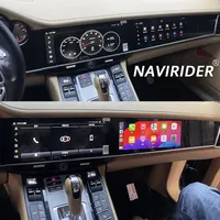En Stock en la UE, Reproductor Multimedia Navirider de 12.3+11 Pulgadas con Android Auto y Carplay, 8 Núcleos, 8GB, 128GB, GPS y Radio para Porsche Panamera 2010-2016