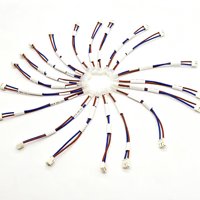 Kabel Harness Konektor Custom PH2.0 2P Male-Male Pitch 2.0mm Warna Biru Coklat PVC untuk Aplikasi Industri & PCB