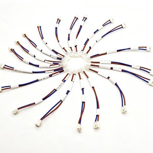 Câble de raccordement personnalisé PH2.0 2P mâle-mâle, pas de 2,0 mm, bleu, marron, PVC, pour applications industrielles et PCB - Product Image 5