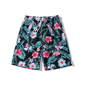 กางเกงออกกำลังกายระบายอากาศได้ดีพิมพ์ลายดอกไม้สำหรับผู้ชายกางเกงขาสั้นสำหรับออกกำลังกายกางเกงวิ่งผ้าโพลีเอสเตอร์เอวกลาง100% ออกแบบโลโก้ได้ตามต้องการ - Product Image 5