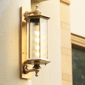 Moderno IP65 impermeable aluminio exterior pared linterna 3000K luz LED montaje en pared lámpara accesorios <span class=keywords><strong>para</strong></span> porche y pared exterior iluminación - Product Image 4