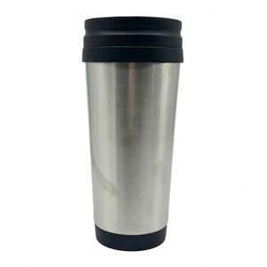 Stainless Steel Travel Tumbler With Lid Vacuum Insulated For Hot Cold Drinks 12-24 Hours Minimalist Design - Product Image 1