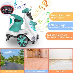 Coche Eléctrico Infantil para Montar 12V con Control Remoto, Reproductor de Música MP3 y Función Automática de Burbujas, Construcción Duradera de Plástico para - Product Image 3