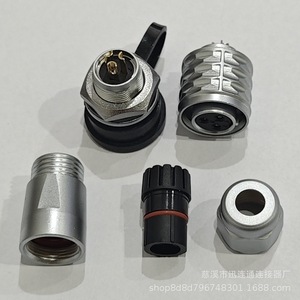 Prise d'Aviation SF12 M12 2 9 Broches à Verrouillage Automatique Push-Pull en Alliage de Zinc Plaqué Or Connecteur en Cuivre - Product Image 5