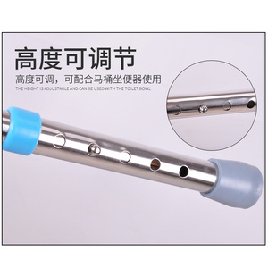 Stainless Steel <b>Commode</b> <b>Chair</b> Foldable Portable Reinforced For Elderly Patients - Product Image 4