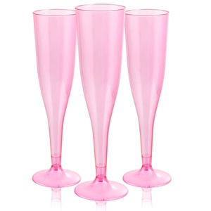 Copas <span class=keywords><strong>de</strong></span> Vino <span class=keywords><strong>de</strong></span> Plástico Desechables BST <span class=keywords><strong>de</strong></span> 4.5oz, Modernas y <span class=keywords><strong>de</strong></span> Lujo, con Tallo Alto, Transparentes, Aptas para Alimentos, para Cócteles - Product Image 5