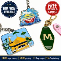 Porte-clés commémoratif personnalisé en métal, design souvenir, alliage de zinc, pour promotion touristique, cadeau de haute qualité, prix d'usine