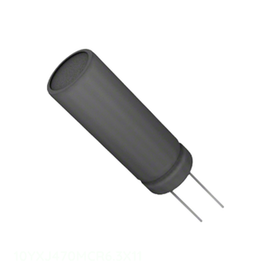 Condensateur original CAP ALUM 470UF 20% 10V RADIAL TH Through Hole 10YXJ470MCR6.3X11 470 uF - Product Image 1