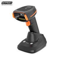 Escáner de Código de Barras Industrial 2D DOAO DW-2100, Lector de Código de Barras Inalámbrico 2.4G con Soporte para Escáner