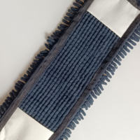 Tête de balai serpillère en chenille 80/20 polyester/nylon, tampon de rechange en microfibre 42x13cm, pour nettoyage humide et sec des sols, lavable, réutilisable, absorbant
