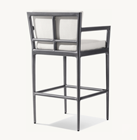 Meubles de jardin, de terrasse, d'hôtel, de plage, de piscine, de bar en aluminium faits à la main, de luxe moderne, résistants aux intempéries, couleur personnalisée