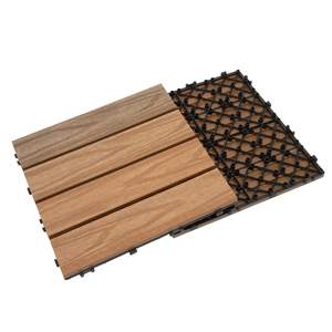 Carreaux de <span class=keywords><strong>terrasse</strong></span> en composite WPC avec système de clic Carrelages de <span class=keywords><strong>terrasse</strong></span> à <span class=keywords><strong>effet</strong></span> bois emboîtable 30x30 cm - Product Image 4