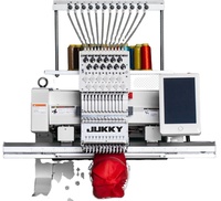 Machine à broder automatique informatisée 15 aiguilles, tête simple, pour casquettes, vêtements, oreillers, 2 moteurs, usage domestique, vente chaude