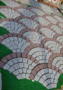 Modèle de verrouillage de pavés de dalle de maille de parking de route de patio extérieur de granit rouge et jaune pour le Moyen-Orient - Product Image 6