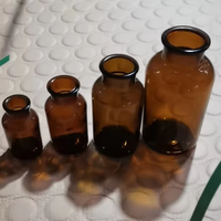 Bouteille de Réactif en Verre Transparent Moderne en Gros, 30ml 125ml, à Large Ouverture avec Bouchon en Bois pour Fleurs Séchées et Diffuseurs