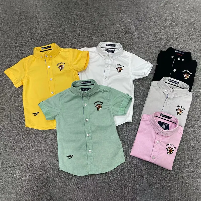 2024 hot sell kids clothes polo shirt high quality Minimalist boy polo shirt for children clothes