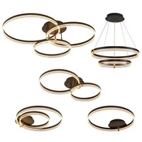 Plafonnier LED moderne nordique de luxe pour salon chambre et étude Base en aluminium Compatible avec la maison intelligente Source d'alimentation ca