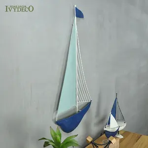 IVYDECO ของตกแต่งผนังโลหะ,กรอบรูปเรือใบทำจากโลหะสไตล์โมเดิร์นสำหรับแต่งผนังห้องนั่งเล่นกรอบโลหะรูปเรือใบ