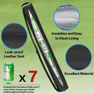 Funda para Cervezas para Bolsa de Golf, Enfriador Aislado para 7 Latas, Accesorios para Bebidas, Enfriador Tipo Bandolera Compatible con la Mayoría de los Estilos y Tipos de Bolsas de Golf - Product Image 3