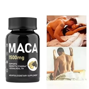 Cápsulas de Maca Negra OEM, Suplemento Herbal para la Salud Masculina, Vitaminas para Mejorar el Rendimiento Corporal en Hombres - Product Image 1