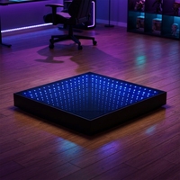 Écran lumineux LED pour piste de danse, portable, pour mariage, événement, fête, avec contrôle DMX512/WiFi, en verre trempé