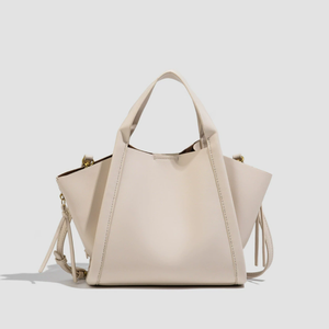 Brown Solid Color Retro Tote Bag PU Portable Shoulder Handbag Crossbody <b>Purse</b> <b>with</b> Side <b>Zip</b> Design for Daily Commuting - Product Image 5