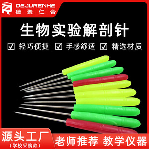 Agujas de disección, instrumentos didácticos para experimentos biológicos, agujas de disección biológica, sondas de acero inoxidable. - Product Image 5