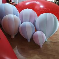 Vente en gros taille personnalisée Décoration de fête Ballon à air chaud gonflable Ballon en forme de ballon à air chaud gonflable en PVC à vendre