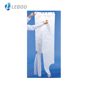 Tạp Dề LDPE Bị Chặn Dùng Một Lần Leboo Có Lỗ Để Chế Biến Thực Phẩm Trắng - Product Image 1