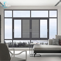 Ventana Corredera de Aluminio de Alta Calidad con Vidrio Insonorizado y Aislamiento Térmico