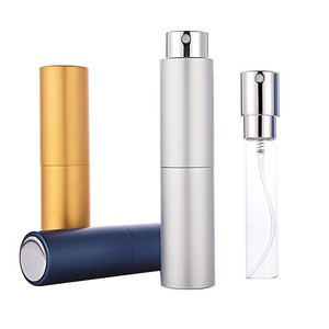 Xoắn lên Matte vàng sang trọng nhôm Nước hoa <span class=keywords><strong>Atomizer</strong></span> 8ml <span class=keywords><strong>10ml</strong></span> du lịch sử dụng bơm lại rỗng kính phun nhôm chai nước hoa - Product Image 3