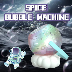 Machine à bulles automatique pour enfants, thème astronaute, projection galaxie, lumières colorées, pour l'extérieur en été - Product Image 2