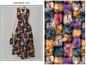 Tela de Rayón 100% con Impresión Digital Personalizada al por Mayor para Damas, Tela <span class=keywords><strong>PIPA</strong></span> DANCE - Product Image 4