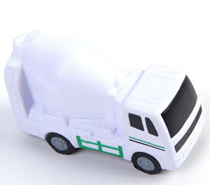 Jouets anti-stress en PU : figurines de camion-citerne et de bétonnière en PU, jouets de véhicules pour enfants sur le thème des dessins animés, jouets anti-stress - Product Image 1