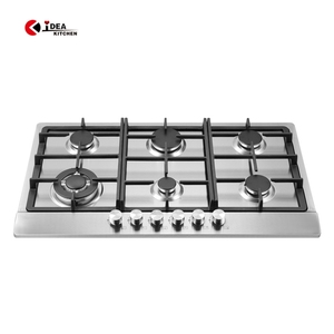 IDEA Cocina Acero inoxidable 6 quemadores Cocina de gas Electrodomésticos de cocina Estufas de gas - Product Image 1