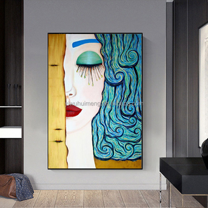 Cuadro de <span class=keywords><strong>Gustav</strong></span> <span class=keywords><strong>Klimt</strong></span>, Lágrima, 100% Pintado a Mano, Retrato Abstracto Moderno Clásico, <span class=keywords><strong>Cuadros</strong></span> de Pared, Famosas Pinturas al Óleo Acrílicas de Artistas - Product Image 5