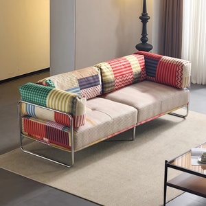 Premium-Mehrsitzer-Regenbogens ofa im <span class=keywords><strong>Bauhaus</strong></span>-Stil, individuell bedruckter Stoff, geeignet für Wohnzimmer, Villa oder Wohnung wasch bar - Product Image 4
