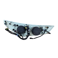 Nuevo Conjunto de Faros Delanteros para Automóvil, Lente de Proyector, Ojo de Ángel, Halo Azul Cromado, Luz Direccional, Lado Derecho del Pasajero, Repuesto