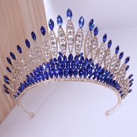 Couronne diadème de mariée en cristal rouge, couronne, bijoux pour diadème, tiare de mariée pour femmes, nouvelle collection