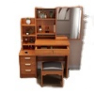 Miroir de coiffeuse simple et moderne avec lampe, table d'étude, table de chevet, mini table pour chambre à coucher - Product Image 2