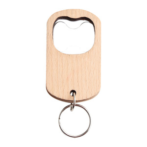 Porte-clés décapsuleur en bois pour bar et <span class=keywords><strong>restaurant</strong></span>, en alliage, étanche, avec impression typographique, pour mousquetons promotionnels - Product Image 5