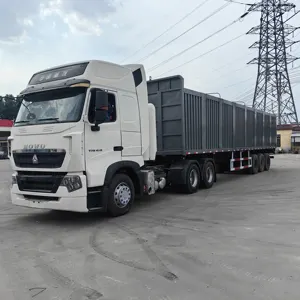 Sử dụng sinotruck HOWO t7h cng tractortruck euro5 430hp 6x4 khí đốt tự nhiên máy kéo Xe Tải Đầu bán cho Nga