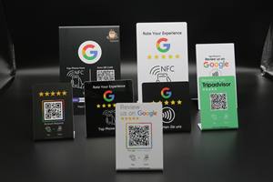 SUNLAN NFC Google Análise Stand Potencial Negócio com Display do Menu NFC Melhorado Ntag 213 Ntag216 Ntag 215 NFC Stand - Product Image 3