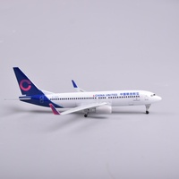 Modèle d'avion en résine à l'échelle 20 cm 737 CHINA UNITED, simulation d'avion de ligne avec boîte cadeau