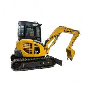 Mini-excavatrice sur chenilles Komatsu PC50 d'origine japonaise avec cabine, performance optimale - Product Image 1