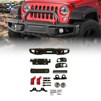 Nouveau pare-chocs avant en aluminium 4x4, style 10e anniversaire, barre de protection noire pour Wrangler JK