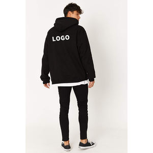 Sweat à capuche noir délavé Vintage pour hommes 100% coton lourd Logo personnalisé imprimé automne saison accessoire de mode - Product Image 6