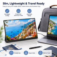 Moniteur portable 2,5K, écran secondaire pour ordinateur portable de 14 pouces 16:10, type-C, mini, plug and play, écran de voyage
