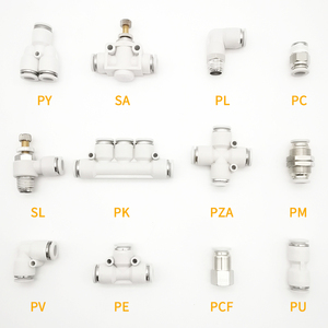 PZA 공기 공압 피팅 4 6 8 10 12mm OD 호스 4 방향 십자형 스플리터 푸시 공압 튜브 커넥터 퀵 피팅 - Product Image 6